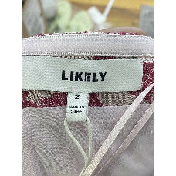 LIKELY Women's Lora Pink Dress SZ 2 - Picture 6 of 10